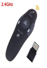 Wireless Presenter with Red Laser Pointers Pen USB RF Remote Control PPT Powerpoint Presentation6058935