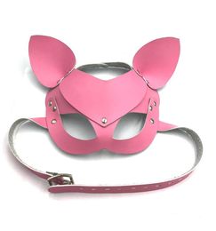 Cosplay Leather Open Eye Eyepatch Fox Mask Adults BDSM Games Bondage Restraints Vizor For Masquerade Ball Carnival Party Sex Toy 49620066