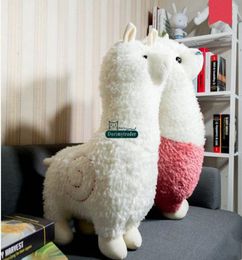 Dorimytrader 31039039 80cm Lovely Alpaca Toy Large Stuffed Soft Plush Animal Sheep Alpaca Doll 3 Colours Nice Kids Gift DY9248414