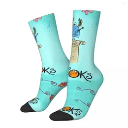 Men's Socks Hip Hop Retro Funny Crazy Compression Unisex Les Shadoks Cartoon Street Style Seamless Printed Novelty Happy