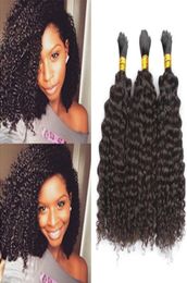 Brazilian Human Braiding Hair Bulk No Weft 1628 inch Afro Kinky Curly Bulks Hair for African American1763999