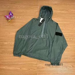 Designer Jackets Badges Zipper Stone Outerwear Mesh Metal Nylon Overalls Shirt Jacket Oxford Breathable Portable High Street Clothing Jacke 366