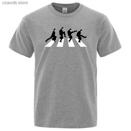 Men's T-Shirts Men T-Shirt Monty Python The Ministry Of Silly Walks T Shirt Fashion Funny Short Sleeved Cotton Oversized Tshirt Personality Tee T240105