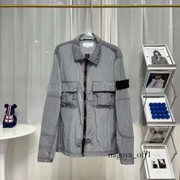 Designer Jackets Badges Zipper Stone Outerwear Mesh Metal Nylon Overalls Shirt Jacket Oxford Breathable Portable High Street Clothing Jacke 279