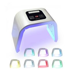 7 Light LED Facial Mask OMEGA Light Photon Therapy Machine For body face skin rejuvenation Freckle Removal salon beauty device2459851