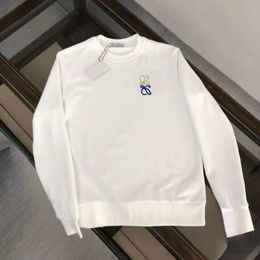 Sonbahar Büyük Boy Hoodies Tasarımcı Kazak Erkekler Kadınlar Saf Pamuk Yuvarlak Boyun Uzun Kollu Gömlek Moda İşlemeli Gevşek Külten Sweatshirt 5xl