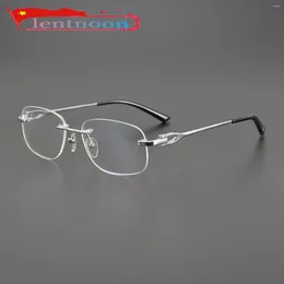 Sunglasses Frames Fashion Classic Retro Men Women Glasses Frame High Quality Titanium Frameless Business Prescription Eyewear Myopia