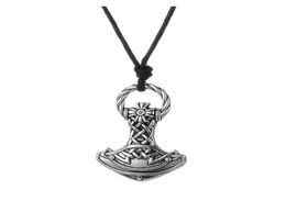 GX008 New Vintage Pagan Charms Amulet Viking Hammer Metal Religious Pendant European Style Necklaces For Man9728733