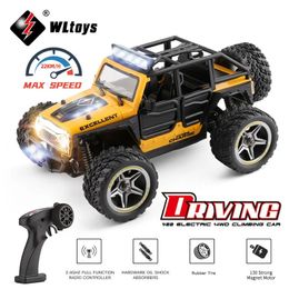 Wltoys 322221 22201 2.4G Mini RC Car 2WD Off-Road Vehicle Model With Light Remote Control Mechanical Truck Children's Toy 240105