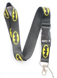 Whole Mixed 10 pcs Popular Cartoon Batman Mobile phone Lanyard Key Chains Pendant Party Gift Favours 01871387786