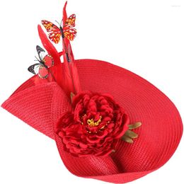 Bandanas Tea Party Fascinator Hat Women Banquet Headband Butterfly Headdress For Birthday Wedding Prom