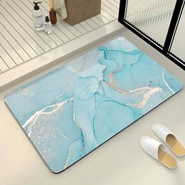 Luxury Diotomite Stone Bath Mat Anti Slip Shower Bathroom Carpet Absorbent Floor Foot Mats Quick Dry Toilet Rug Doormat Washable 240105
