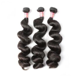 Wefts bella hair loose wave 830inch 100 malaysian human hair weave double weft hair extension unprocessed bundles natural Colour