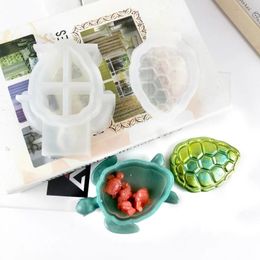 Other Diy 3d Turtle Jewellery Storage Box Silicone Mould Succulent Potted Flower Pot Concrete Plaster Mould Storage Decorative Resin Mould