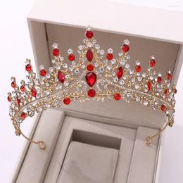 Hair Clips Luxury Crystal Crown Bridal Atmosphere Rhinestone Wedding Dinner Tiara Prom Party Accessories Princess Headdresses