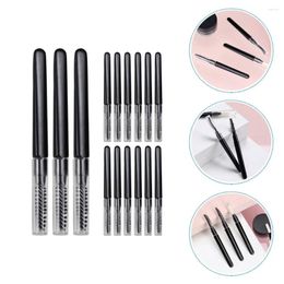 Makeup Brushes 20pcs Eyebrow Brush With Lid Portable Multi-functional Lash