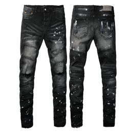 Purple Jeans Denim Trousers Mens jeans Designer Men Black Pants High-end Quality Straight Design Retro Streetwear Casual Sweatpants PU9025