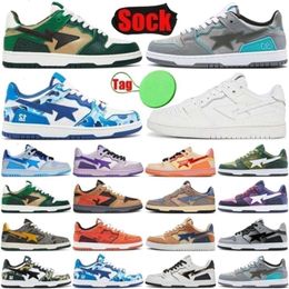 Sk8 Sta Shoes for Men Women Platform Black Camo Orange Purple Green Mens Womens Luxury Plate-forme Top