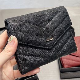 Leather Designer Bag Coin Purse Short Wallet Women's Vintage Shoulder Bags Large Capacity Purse Tote Envelope Card Holder Ladies Handbag