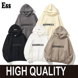 Designer Essentialls Hoodies Men Hoody Essentialshoodie Pullover Sweatshirts Loose Long Sleeve Hooded Jumper Mens High Quality Clothing Women Streetwear