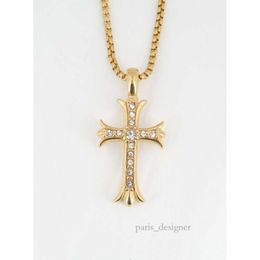 Cro Necklace Necklac with Diamond Cross Pendants for Men and Women Sweater Chains Necklace Designer Designer Necklace 280 277