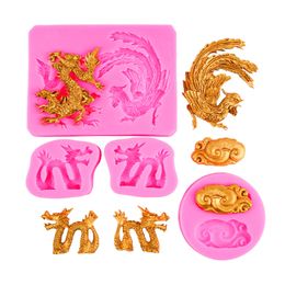 Dragon Cake Mold Chinese Drgons Silione Molds for Baking Diy 122148