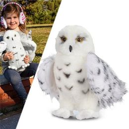 Animals Stuffed Plush Animals 12 Inch Premium Quality Douglas Wizard Snowy White Plush Hedwig Owl Toy Potter Cute Stuffed Animal Doll Kids