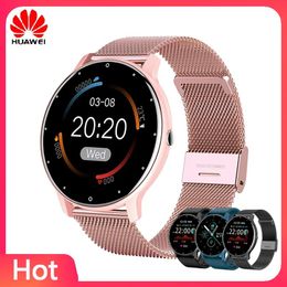 Watches Huawei 2022 Smart watch Ladies Full touch Screen Sports Fitness watch IP67 waterproof Bluetooth For Android iOS Smart watch GT3