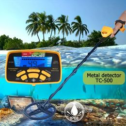 TC500 Metal Detector Underground Professional Depth Search Finder Gold Detector Treasure Hunter Detecting Pinpointer Waterproof 240105