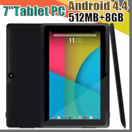 PC 100X 2018 Dual Camera Q88 A33 Quad Core Tablet PC 7 Inch 512MB 8GB Android 4.4 kitkat Wifi Allwinner Colourful DHL MID cheapest A7