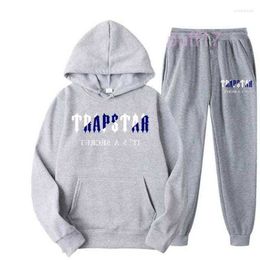 Men's t Shirts 2022 Brand Trapstar Printed Sportswear Men 15 Colours Warm Two Pieces Set Loose Hoodie Sweatshirt Pants Jogging6GSH 6GSH 02XS E2HN