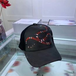 2024 New Design Tiger Embroidered Snake Baseball Hat Casual Fashion Men's and Women's Duck Tongue Hat Cotton Sunscreen Mesh Truck Driver Adjustable Hat77