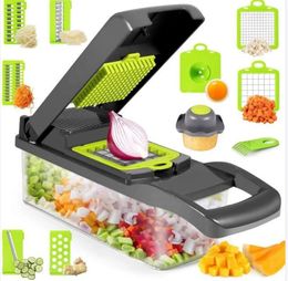 12 In 1 Manual Vegetable Chopper Kitchen Gadgets Food Chopper Onion Cutter Vegetable Slicer Kitchen Gadgets 240105