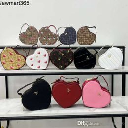 Autumn And Winter Classic Colorful Handheld Love Bag Fashionable Popular Letter Heart Shaped One Shoulder Crossbody Womens Bag Trend 28 Colours