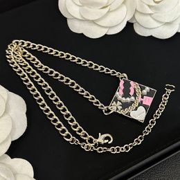 Pendant Necklaces New Style Designer Necklaces Letter Pendants High Quality Copper Chain Brand Pearl Neckalce Women Crystal Choker Wedding Jewel Y240429JD8S
