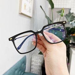 Sunglasses Frames Rivets Decoration Glasses Frame Men Women Square Shape Anti Blue Light Woman Selling Eye For