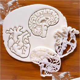 Baking Moulds Mods 2023 Mold Diy Biscuit Human Organ Tool Cake Decor Brain Heart Custom Cookie Cutter Drop Delivery Home Garden Kitc Dhehv