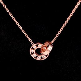 Designer Screw Pendant Necklace Love Series Fashion Luxury Jewelrys Carer Original Trendy 18K Gold Diamond for Women Men Necklace Silver Jewellery Necklaces X2WK