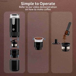 Coffee Makers 2023 New Electrice Coffee Maker Capsule Ground Coffee Brewer Portable Coffee Machine Fit Coffee Powder and Coffee CapsuleL240105