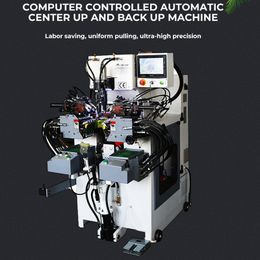 computer controlled automatic center up and back up machine