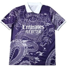 2024 Designer BELLINGHAM VINI JR Soccer Jerseys Tchouameni Football Shirt Real Madrids CAMAVINGA ALABA Rodrygo Men and Kids Kit Uniform Dragon Graphic Tees 7228