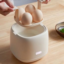 Electric Egg Boiler Smart Egg Cooker Breakfast Machine Multicooker Steamer Automatic Egg Custard Steaming Cooker 220V 240105