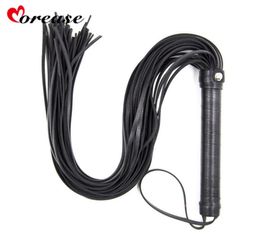 69cm Sexy Flirting Whip Handle Flogger Restraint Game for Couple Play Spanking Bondage Riding Sex Toy Bdsm Role Play Kit Y181024057430206