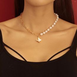 Pendant Necklaces French Retro Style Necklace For Women Elegant Natural Freshwater Pearl Chokers Accessories Wedding Jewelry Gifts