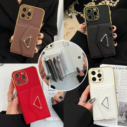 iPhone Case Designer Phone Case for iPhone 15 Pro Max Cases Card Holder Apple iPhone 14 Pro Max 13 Pro 12 11 X XS Max XR 15 Plus Case Triangle P Wallet Coin Purse Mobile Cover
