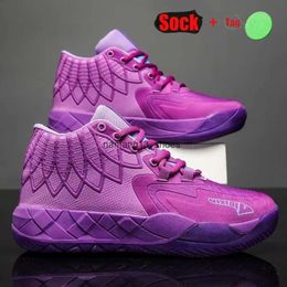 Lamelo Ball MB.02 Мужские баскетбольные туфли Buzz City Indoor и Outdoor Low Top Antiskid Practical Tragic