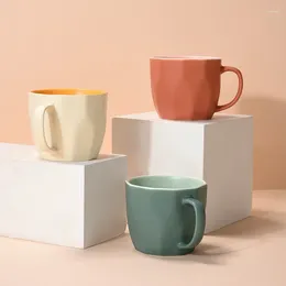 Mugs 360ml Simple Ceramics Mug Cute Men's And Women's Home Office Coffee Creative Couple Birthday Gifts Tea Milk Breakfast Cup
