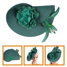 Bandanas Flower Banquet Bridal Hair Accessories For Women Fabric Fascinators Tea Party