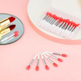 Makeup Brushes 30 Pieces Creative Silicone Lip Brush With 1 Film Dust-proof Cover Applicator Cosmetic Lipstick Set