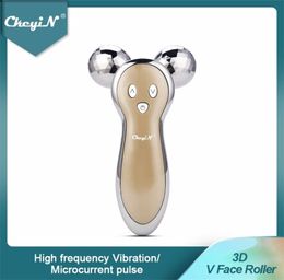 CkeyiN 3D V Face Roller Ball Vibration Lifting Firming Body Slimming Wrinkle Removal Pulse Massage Skin Beauty Device 48 2201143712468